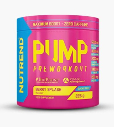 NUTREND Pump Preworkout 225g (ohne Koffein)